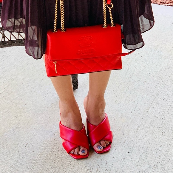 Shoes - Trending Red Mule Heel